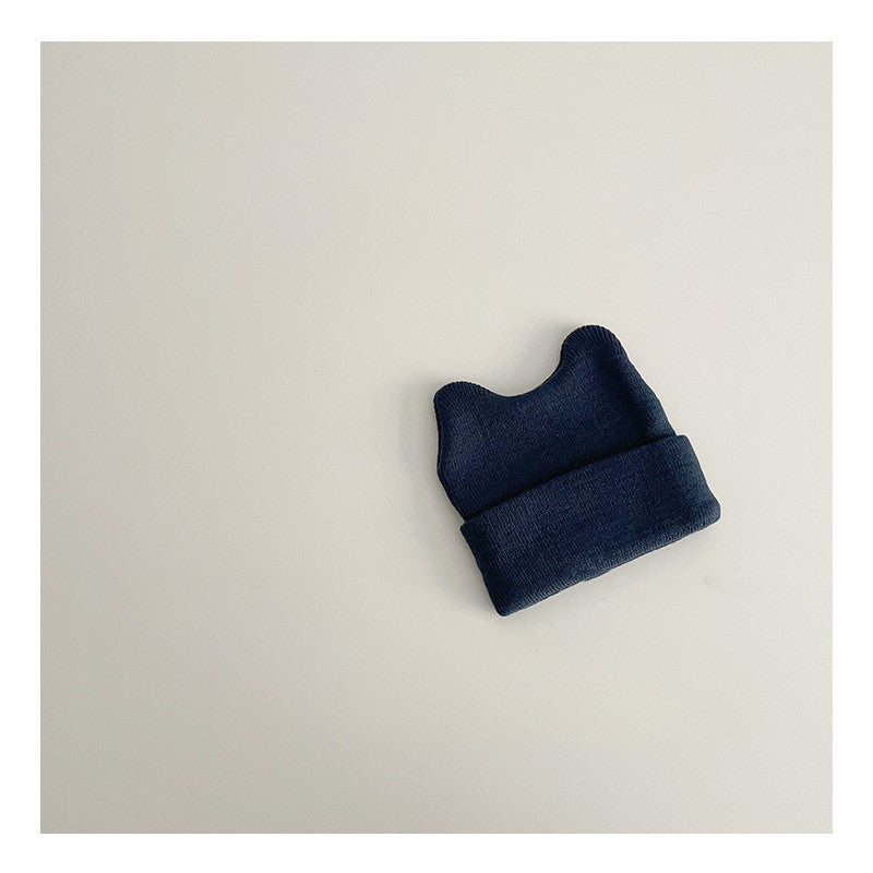 Children's Woolen Cap Knitted Pullover Cap