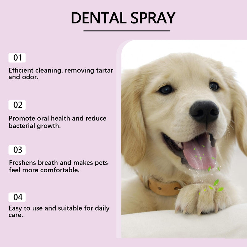 Spray para dentes de animais de estimação para limpar a boca do animal de estimação