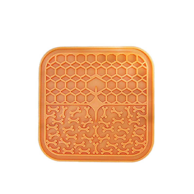 Almofada de silicone para lamber cachorro, prato de comida lenta
