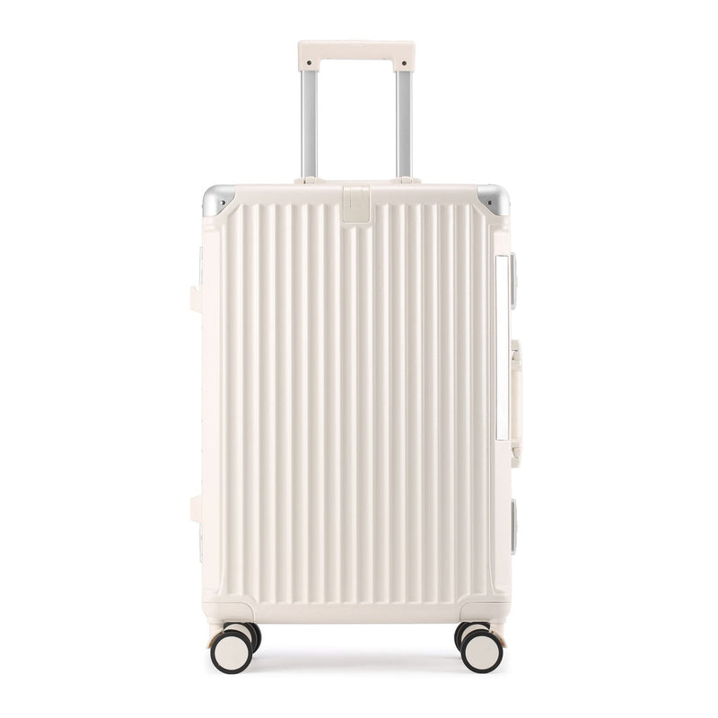 Aluminum-frame Carry-on Suitcase Drop-resistant Trolley Case Travel Luggage