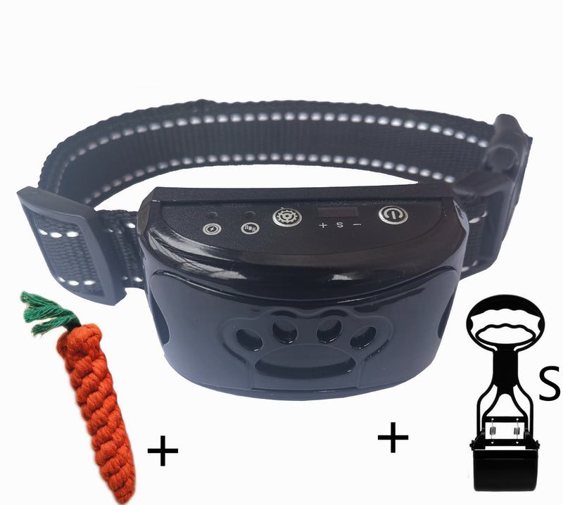 Hundetraining Halsband Wasserdicht Elektrisch Haustier Fernbedienung Wiederaufladbarer Hunde Trainer Bell Stopp Gerät Mit Schock Vibration Ton