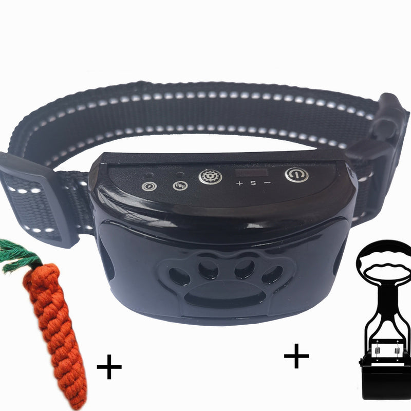 Hundetraining Halsband Wasserdicht Elektrisch Haustier Fernbedienung Wiederaufladbarer Hunde Trainer Bell Stopp Gerät Mit Schock Vibration Ton