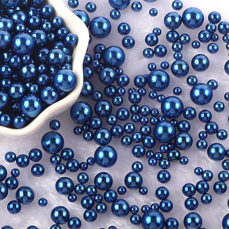 Mixed Size Non-hole Color Plastic Beads DIY Ornament Accessories