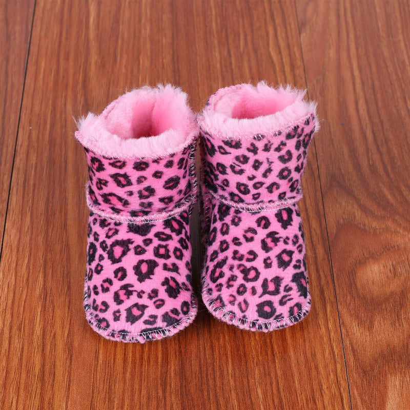 Botas para bebé com interior em pelo e sola macia antiderrapante