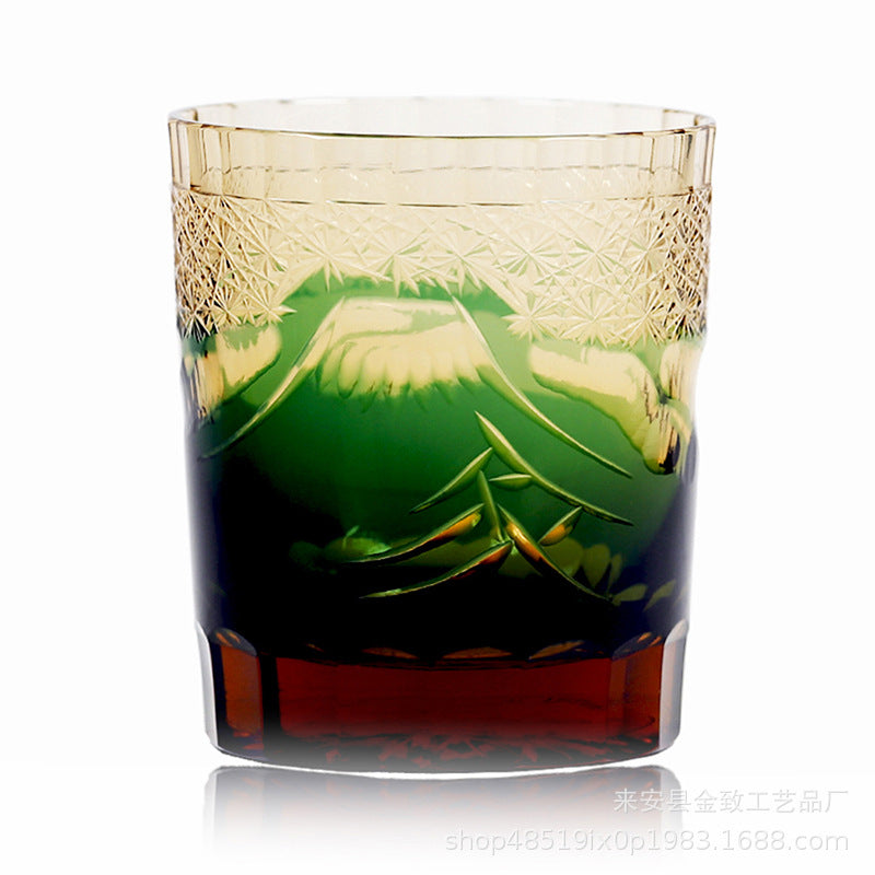 New Hand Carved Crystal Glass