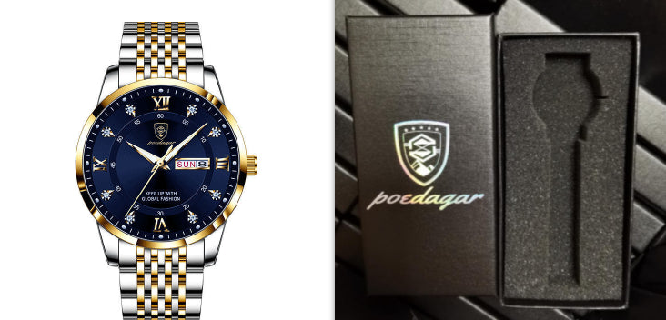 Nouveau Montre pour hommes étanche calendrier lumineux