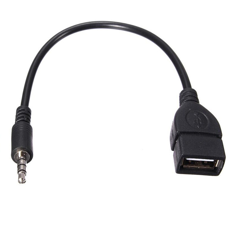 3.5 Male Audio Plug Car Navigation Audio AUX Adapter Cable Car MP3 Data Converter