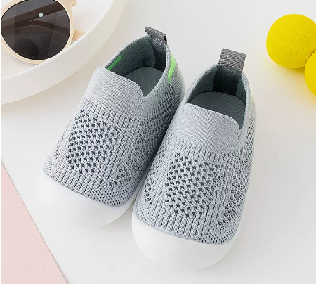 Sapatos de Caminhada com Sola Macia e Antiderrapante para Bebé (Primavera/Outono)