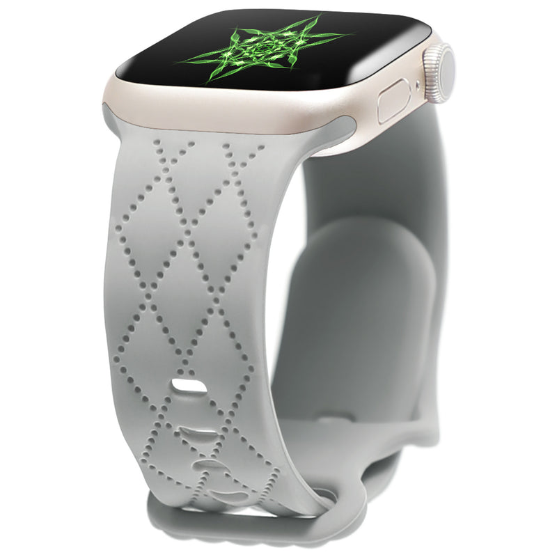 For Watch S9 Texture IwatchS8ULTRAL Silicone Butterfly Buckle Strap