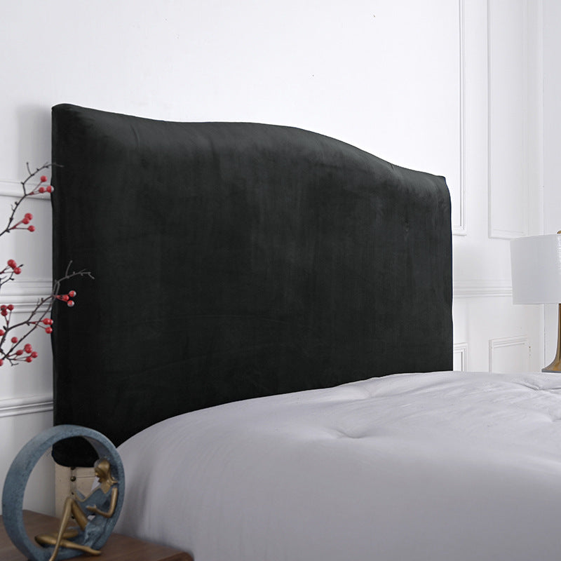 Household Solid Color Elastic Dustproof Bedside Protective Cover