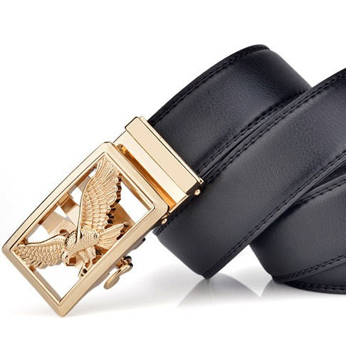 Mens Automatic-Buckle Business-Casual Belt