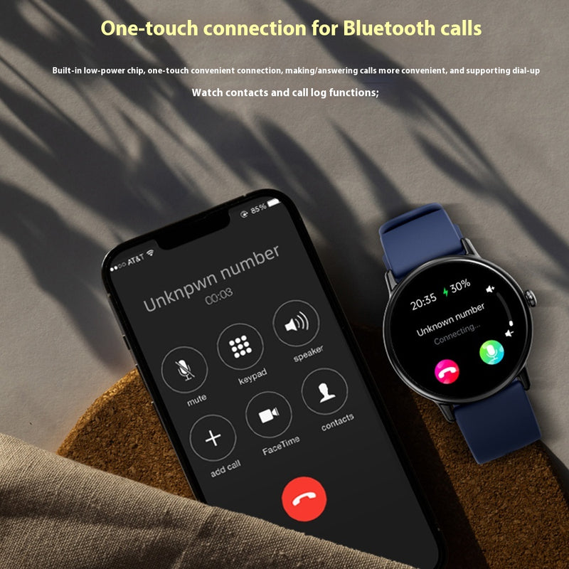 Intelligente Blutzucker-Herzfrequenz-Blutsauerstoff-Überwachung Bluetooth-Anruf Sportuhr