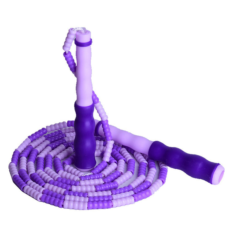 Children's Rope Skipping With Bamboo Knots And Soft Beads