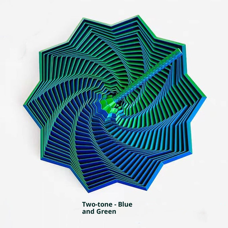 Torre Rabanete Impressa em 3D, Brinquedo Torre Espiral Poligonal com Pegas de Operação