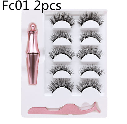 Three pairs of false eyelashes