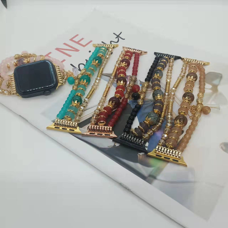 Bracelete de Contas Elástico para Apple Watch