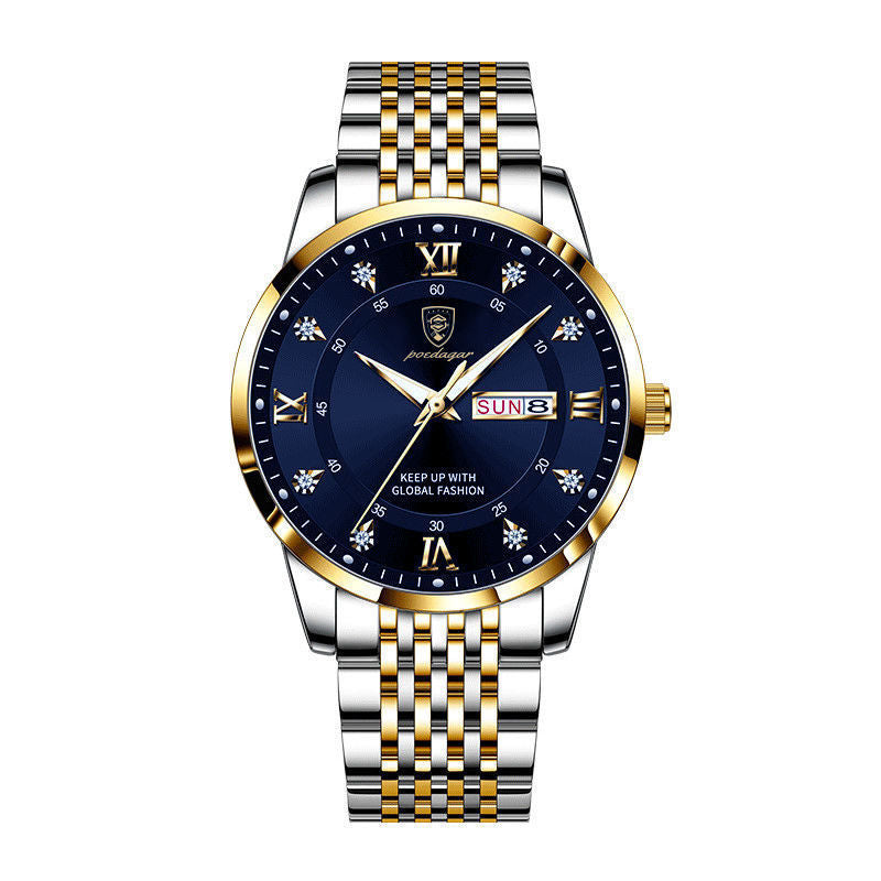 Nouveau Montre pour hommes étanche calendrier lumineux