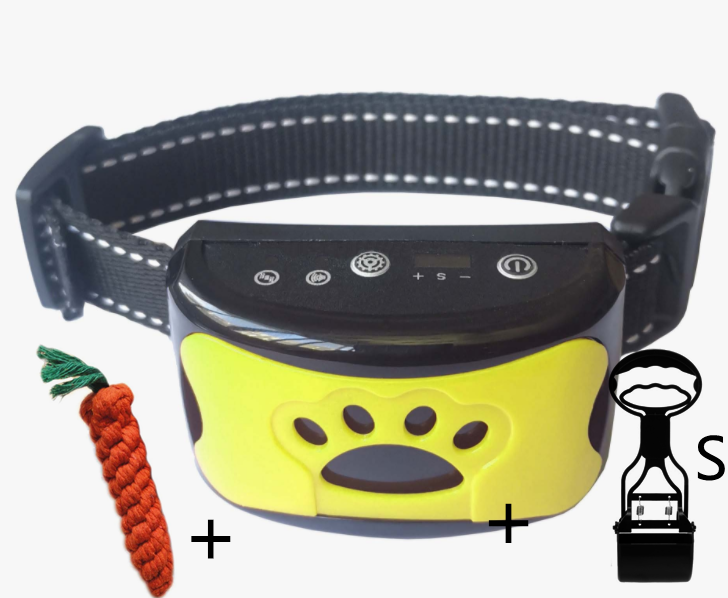 Hundetraining Halsband Wasserdicht Elektrisch Haustier Fernbedienung Wiederaufladbarer Hunde Trainer Bell Stopp Gerät Mit Schock Vibration Ton