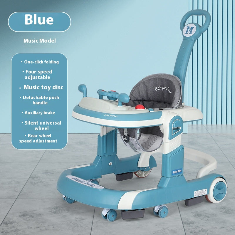 Baby Walker Lightweight Folding Multifunctional Anti-rollover