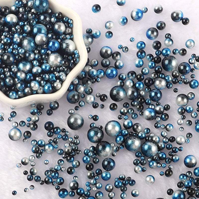 Mixed Size Non-hole Color Plastic Beads DIY Ornament Accessories