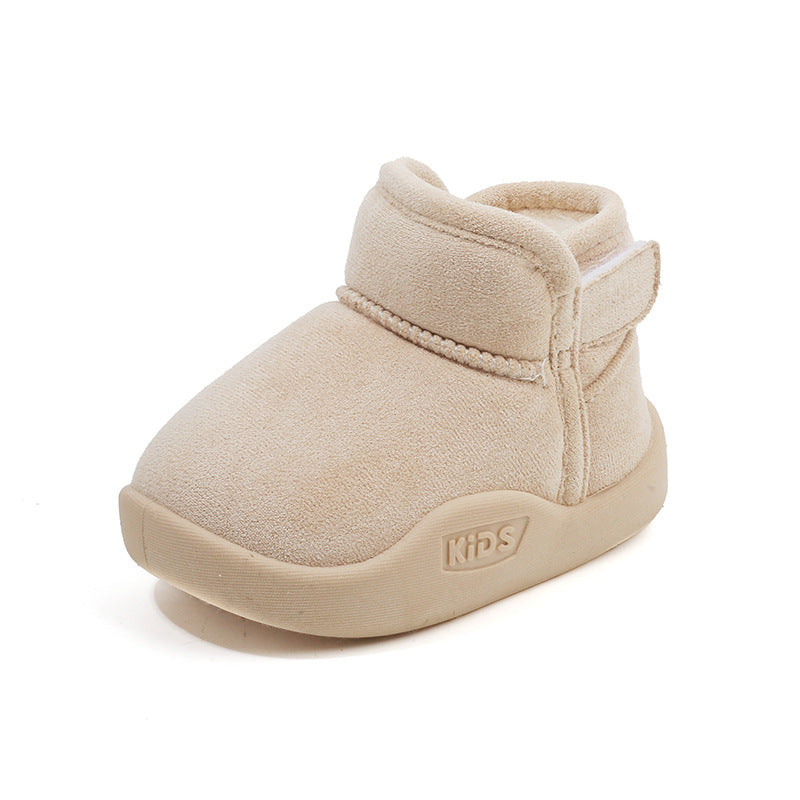 Snow Boots Fleece Lined Padded Warm Keeping Soft Bottom Baby
