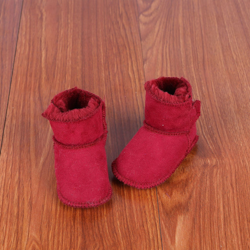 Botas para bebé com interior em pelo e sola macia antiderrapante