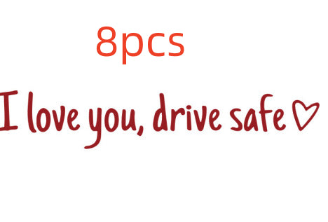 Safe Driving Waterproof Vinyl Bumper Stickers Car Universal Rearview Mirror Decorative Sticker