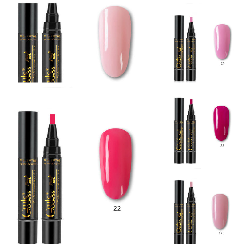 Caneta de Cola para Unhas 3 em 1, Caneta de Cola de Passo Único, Caneta Íman para Unhas de Gel Fotopolimerizáveis, Caneta Íman Forte para Efeito Olho de Gato e Efeito Água, Ferramenta de Manicure DIY