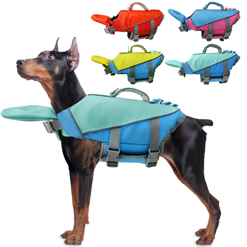 Cão de estimação cachorro maiô colete salva-vidas reflexivo patchwork
