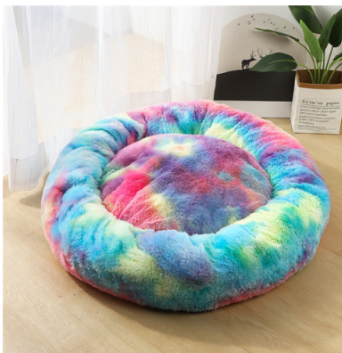 Dog Beds For Small Dogs Round Plush Cat Litter Kennel Pet Nest Mat Puppy Beds