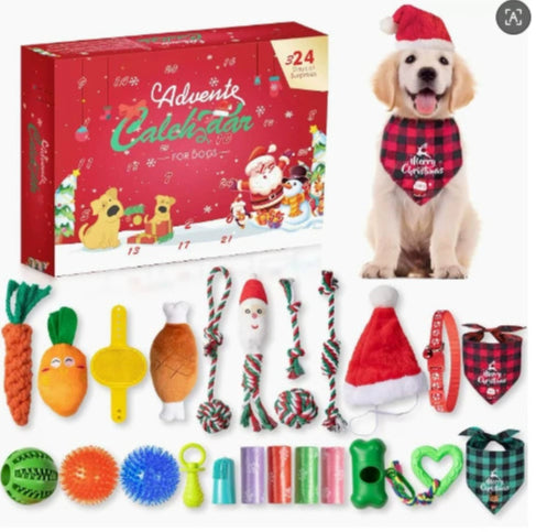 Saco de presente para caixa de presente de brinquedo de cachorro de Natal