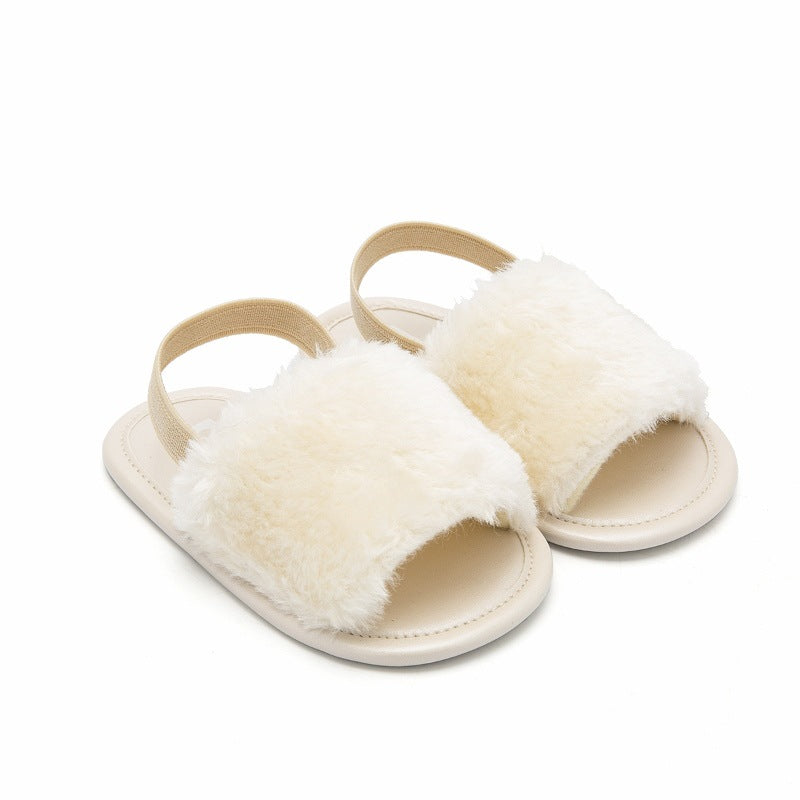 Sapatilhas Casuais Elásticas de Peluche para Menina