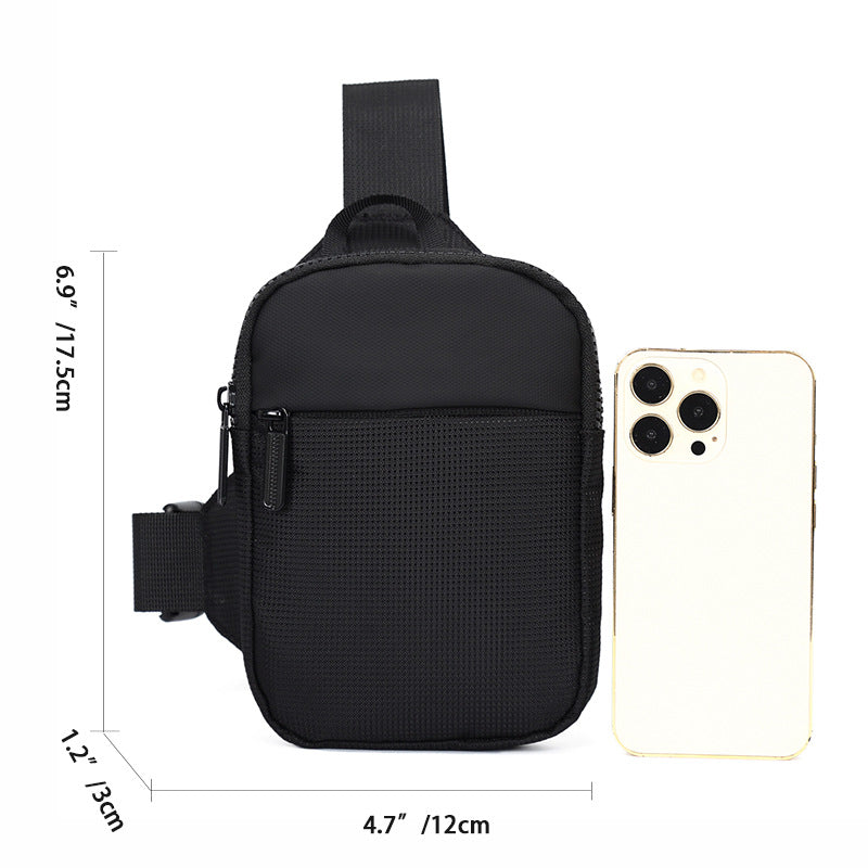 Herren-Freizeittasche für Mobiltelefon und Accessoires, schlichte Umhängetasche im modischen Design
