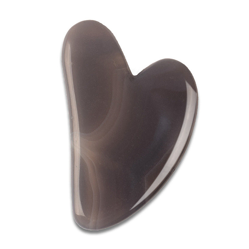 Heart-shaped Crystal Gua Sha Tool For Facial Massage