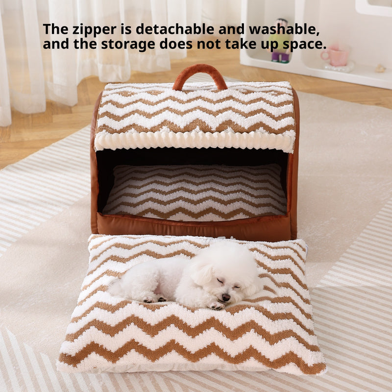Houndstooth Drawer Nest Semi-enclosed Kennel