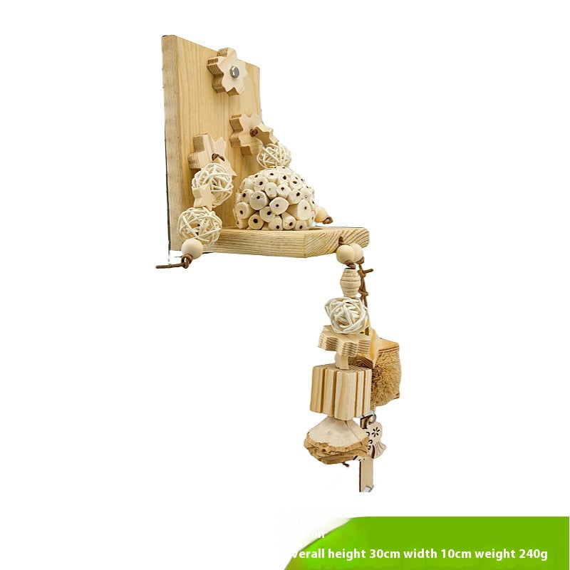 Papagaio natural ricepaperplant pith bola segurança planta roendo brinquedo molar