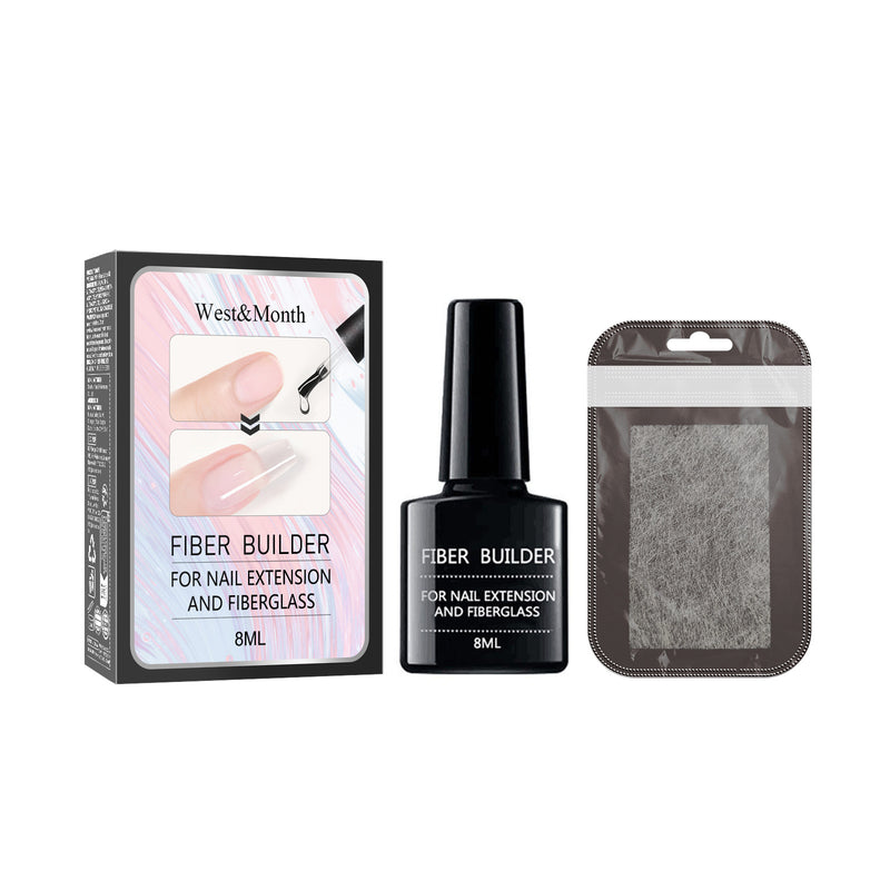 Gel de Construção de Fibra para Unhas, Secagem Rápida, Reparação de Unhas Partidas, Gel UV Soak Off