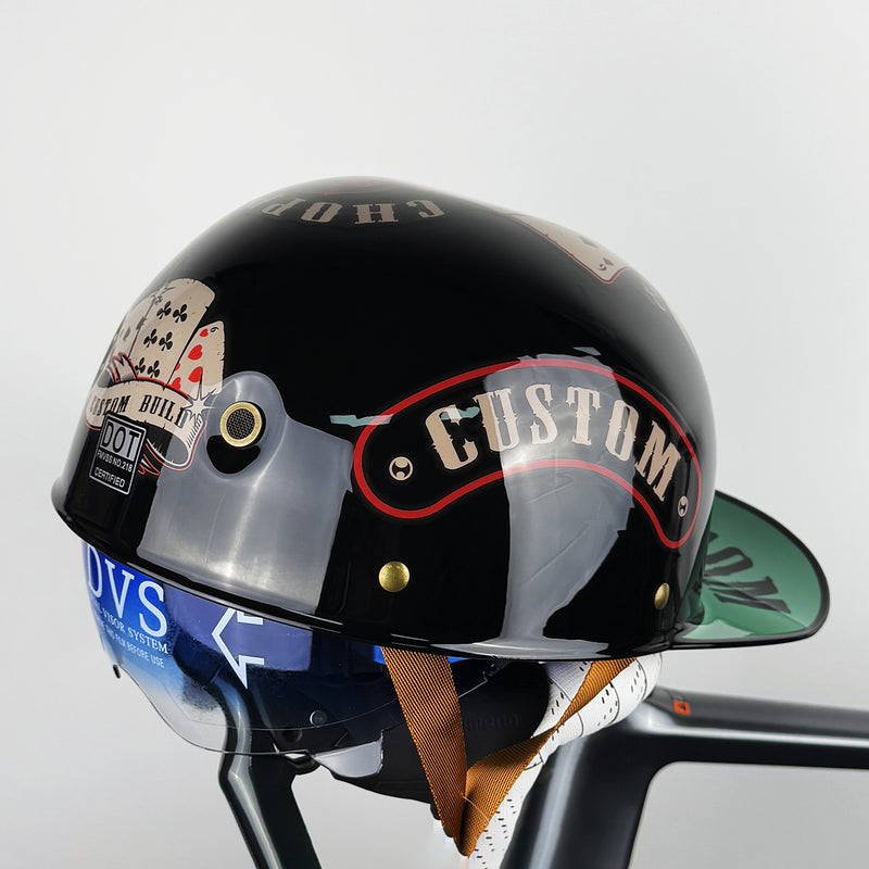 Capacete de motocicleta para homens e mulheres