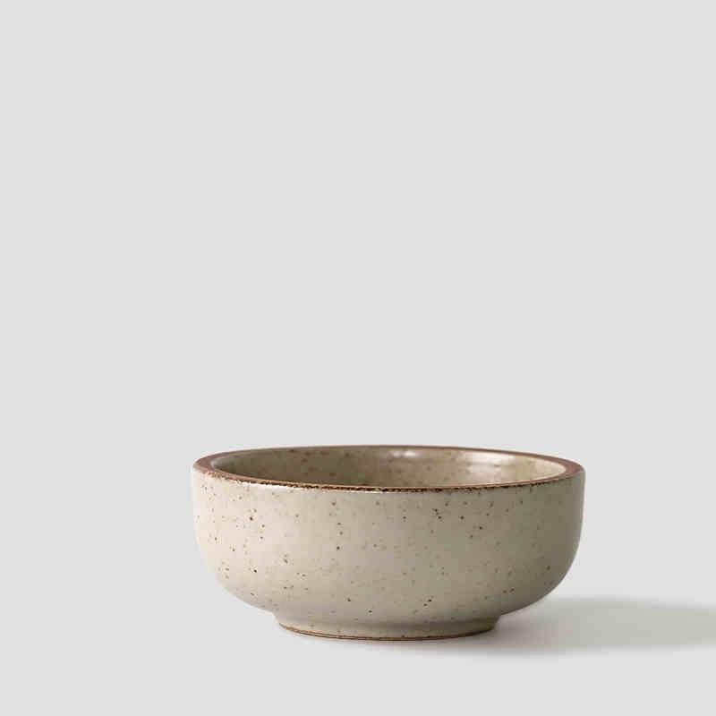 Household Single Retro Vintage Simple Ceramic Rice Bowl