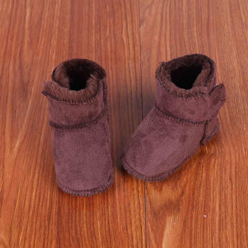 Botas para bebé com interior em pelo e sola macia antiderrapante
