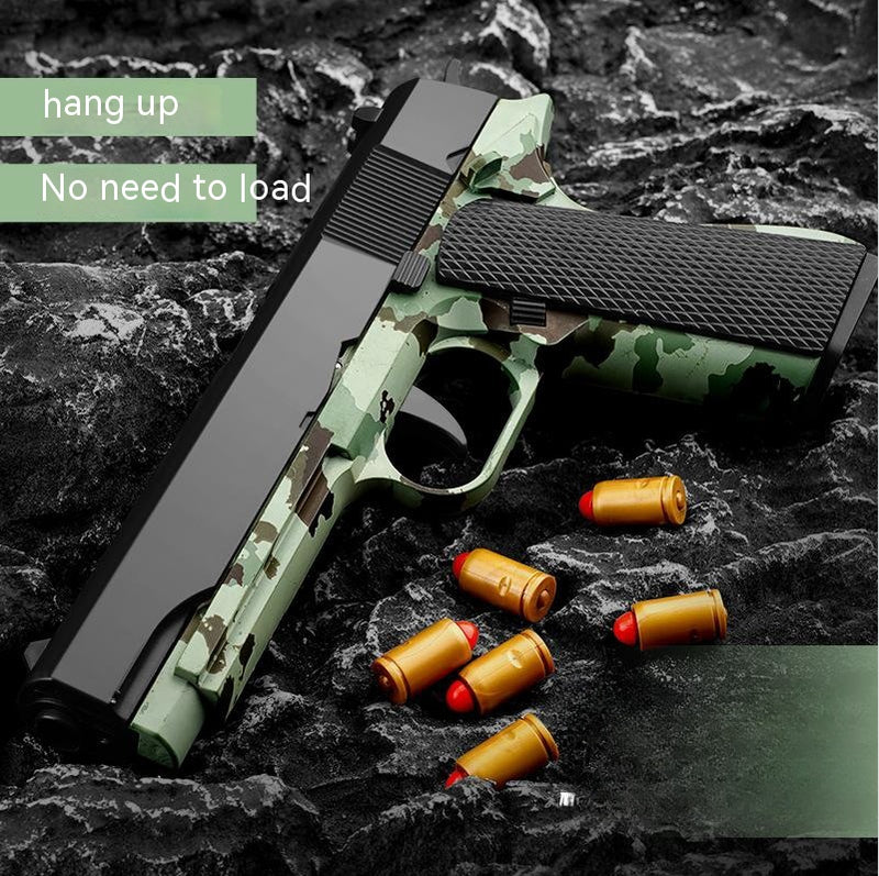 Children's Plastic Automatic Throwing Shell Toy Gun