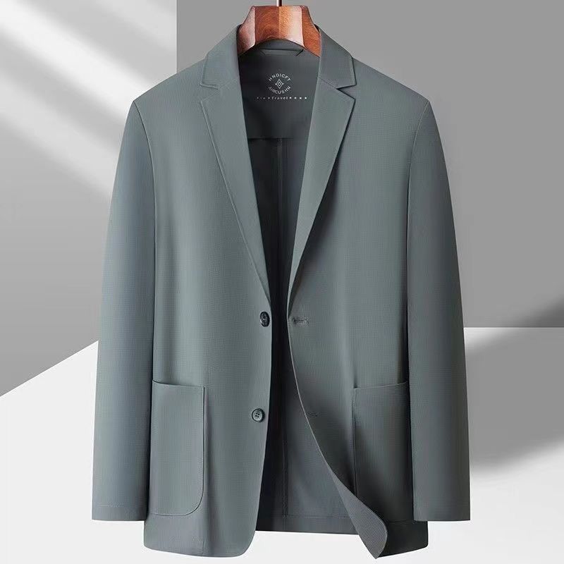 Summer Ice Silk Suit Men's Casual Sun-proof Light Coat