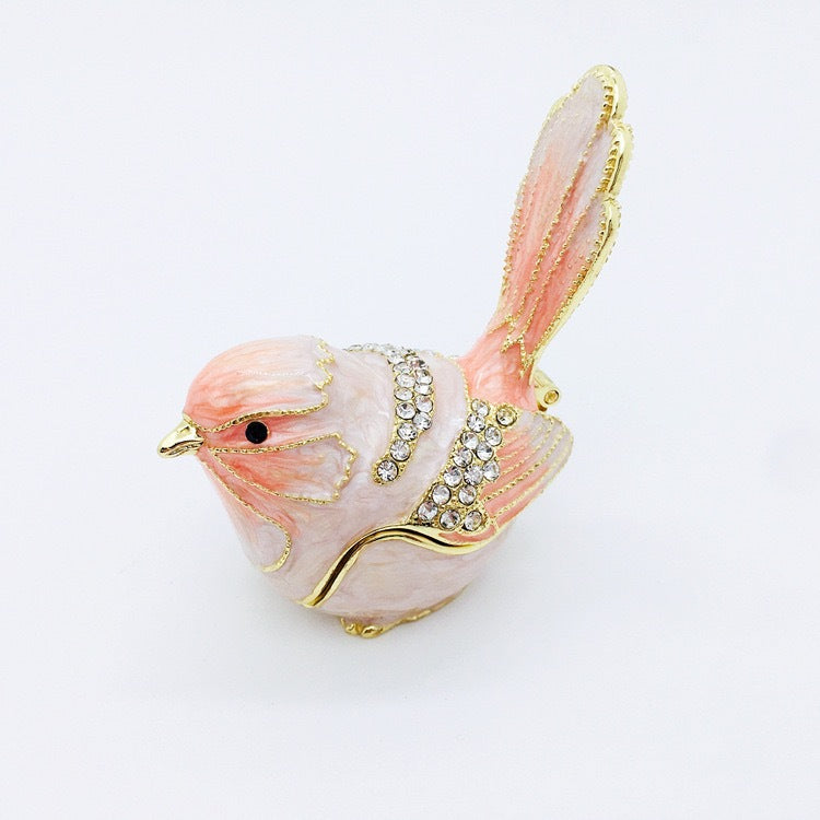 Bird Creative Ring Necklace Earring Storage Box