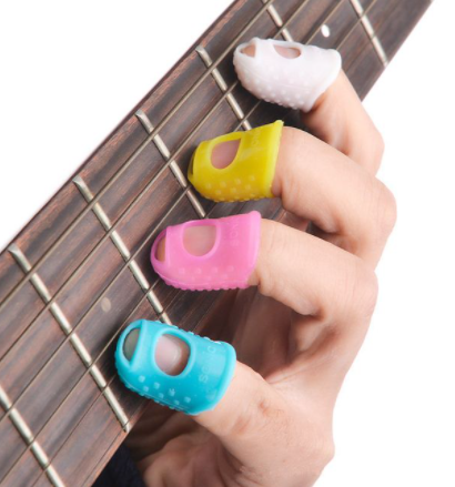 Guitar silicone finger protector