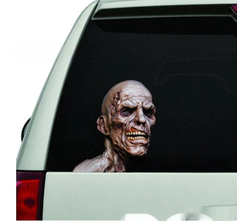 Auto-Fensteraufkleber 3D-Aufkleber Zombie-Vinylaufkleber Horror Halloween