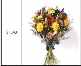 Plant Dried Flowers And Reed Decoration
