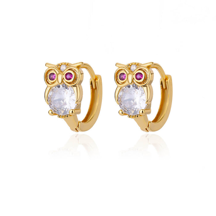 Fashion Minimalist Geometric Micro-inlaid Zircon Ear Clips