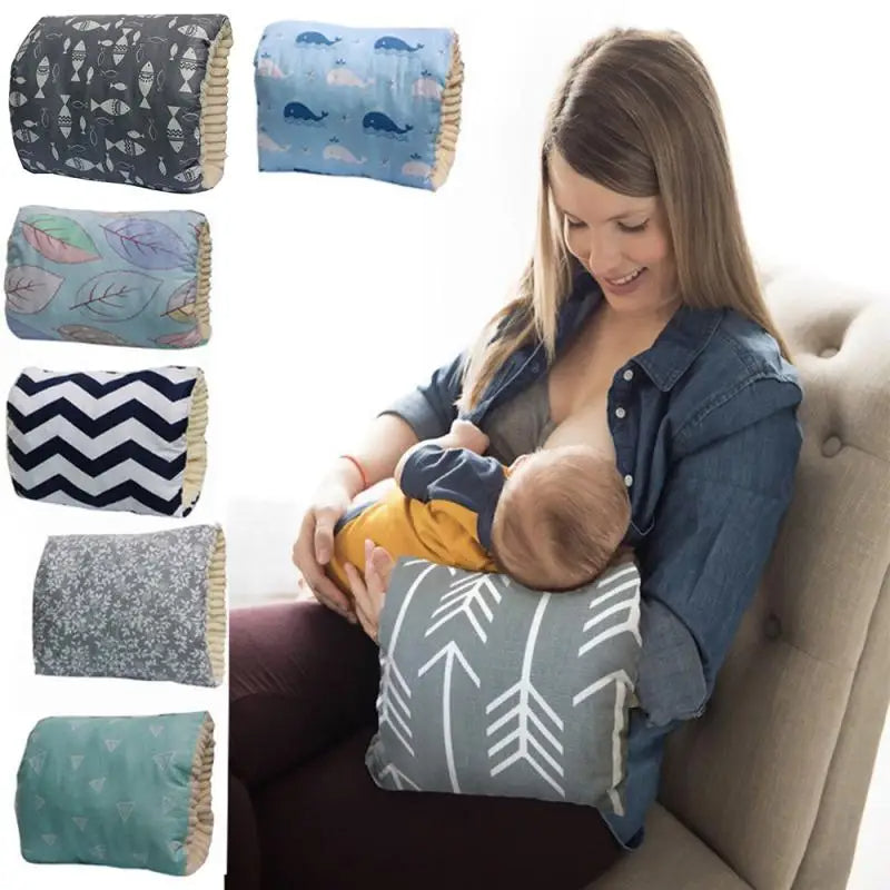 Verstellbares Baby-Stillkissen aus Baumwolle, waschbares Baby-Stillkissen, Armpolster