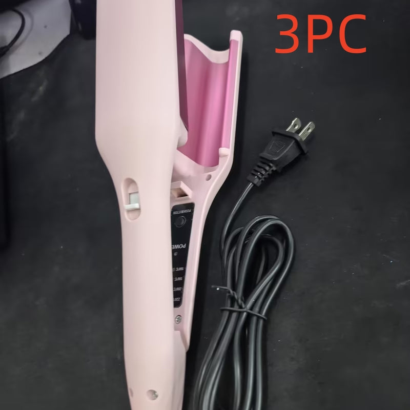Hair Curling Iron 32mm Deep Wave Hair Curler 4 Temperature Adjustable Fast Heating Crimping Iron Styler Wand For All Hair Style