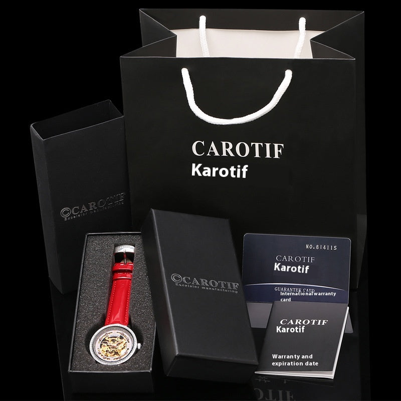 The hot blast dunk watch fashion automatic mechanical watches Mens hollow square dial watch